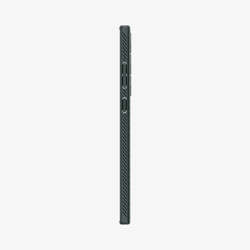 ACS05614 - Galaxy S23 Ultra Case Liquid Air in matte black showing the back